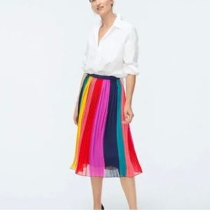 Pleated Midi Rainbow skirt